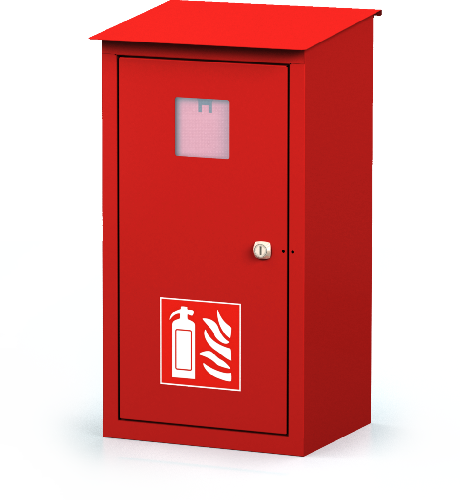 Exterior cabinets for fire extinguishers 580 x 300 x 240